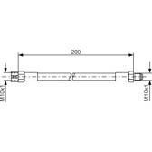 Bremsschlauch BOSCH - 1 987 476 002