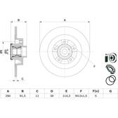 Bromsskiva (per enhet) BOSCH - 0 986 479 F42