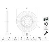 Bromsskiva (per enhet) BOSCH - 0 986 479 E77