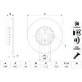 Bromsskiva (per enhet) BOSCH - 0 986 479 F58
