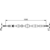 Cable de accionamiento, freno de estacionamiento BOSCH - 1 987 477 431