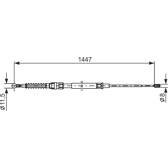 Cable de accionamiento, freno de estacionamiento BOSCH - 1 987 477 958