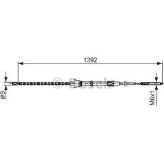 Câble de frein à main  BOSCH - 1 987 477 680