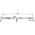 Cable Pull, parking brake BOSCH - 1 987 482 901