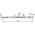 Cable Pull, parking brake BOSCH - 1 987 482 920