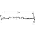 Cavo comando, Freno stazionamento BOSCH - 1 987 477 065