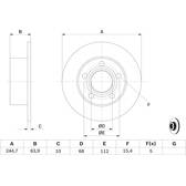Jeu de 2 disques de frein BOSCH - 0 986 478 132