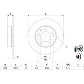 Jeu de 2 disques de frein BOSCH - 0 986 478 868