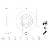 Jeu de 2 disques de frein BOSCH - 0 986 479 130
