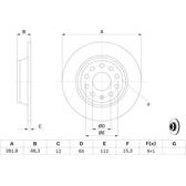 Jeu de 2 disques de frein BOSCH - 0 986 479 247