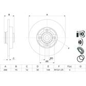 Disque de frein (à l'unité) BOSCH - 0 986 479 387