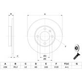 Jeu de 2 disques de frein BOSCH - 0 986 478 011