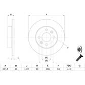 Jeu de 2 disques de frein BOSCH - 0 986 478 105