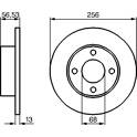 Jeu de 2 disques de frein BOSCH - 0 986 478 130