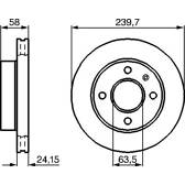 Jeu de 2 disques de frein BOSCH - 0 986 478 148