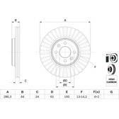Jeu de 2 disques de frein BOSCH - 0 986 478 590
