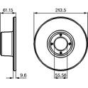 Jeu de 2 disques de frein BOSCH - 0 986 478 811