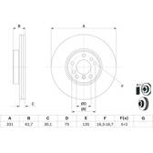 Disque de frein (à l'unité) BOSCH - 0 986 478 974