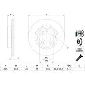 Disque de frein (à l'unité) BOSCH - 0 986 479 348