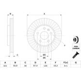 Disque de frein (à l'unité) BOSCH - 0 986 479 544