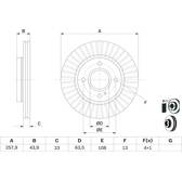 Jeu de 2 disques de frein BOSCH - 0 986 479 566