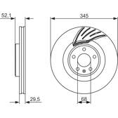 Disque de frein (à l'unité) BOSCH - 0 986 479 590