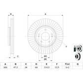 Disque de frein (à l'unité) BOSCH - 0 986 479 595