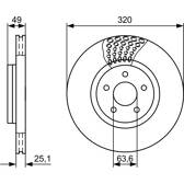 Disque de frein (à l'unité) BOSCH - 0 986 479 660