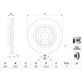 Jeu de 2 disques de frein BOSCH - 0 986 479 745
