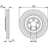 Disque de frein (à l'unité) BOSCH - 0 986 479 754