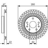Jeu de 2 disques de frein BOSCH - 0 986 479 C40
