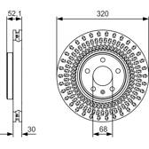 Disque de frein (à l'unité) BOSCH - 0 986 479 C49
