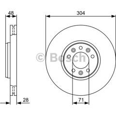 Disque de frein (à l'unité) BOSCH - 0 986 479 C53