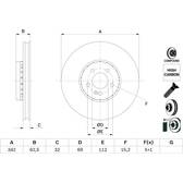 Disque de frein (à l'unité) BOSCH - 0 986 479 H41