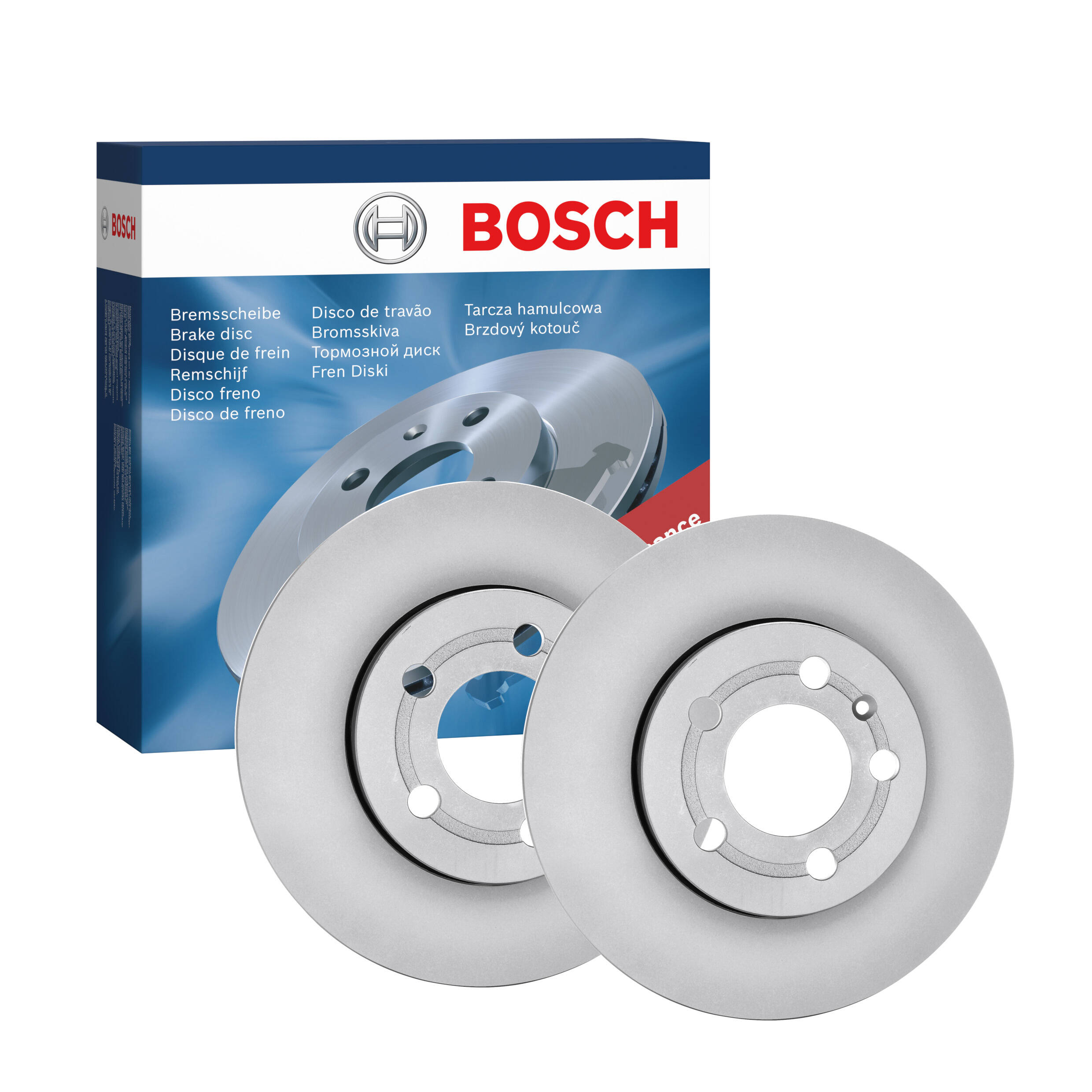 Bosch BD753 Brake Discs - Front Axle - ECE-R90 certified - 1 set of 2 discs
