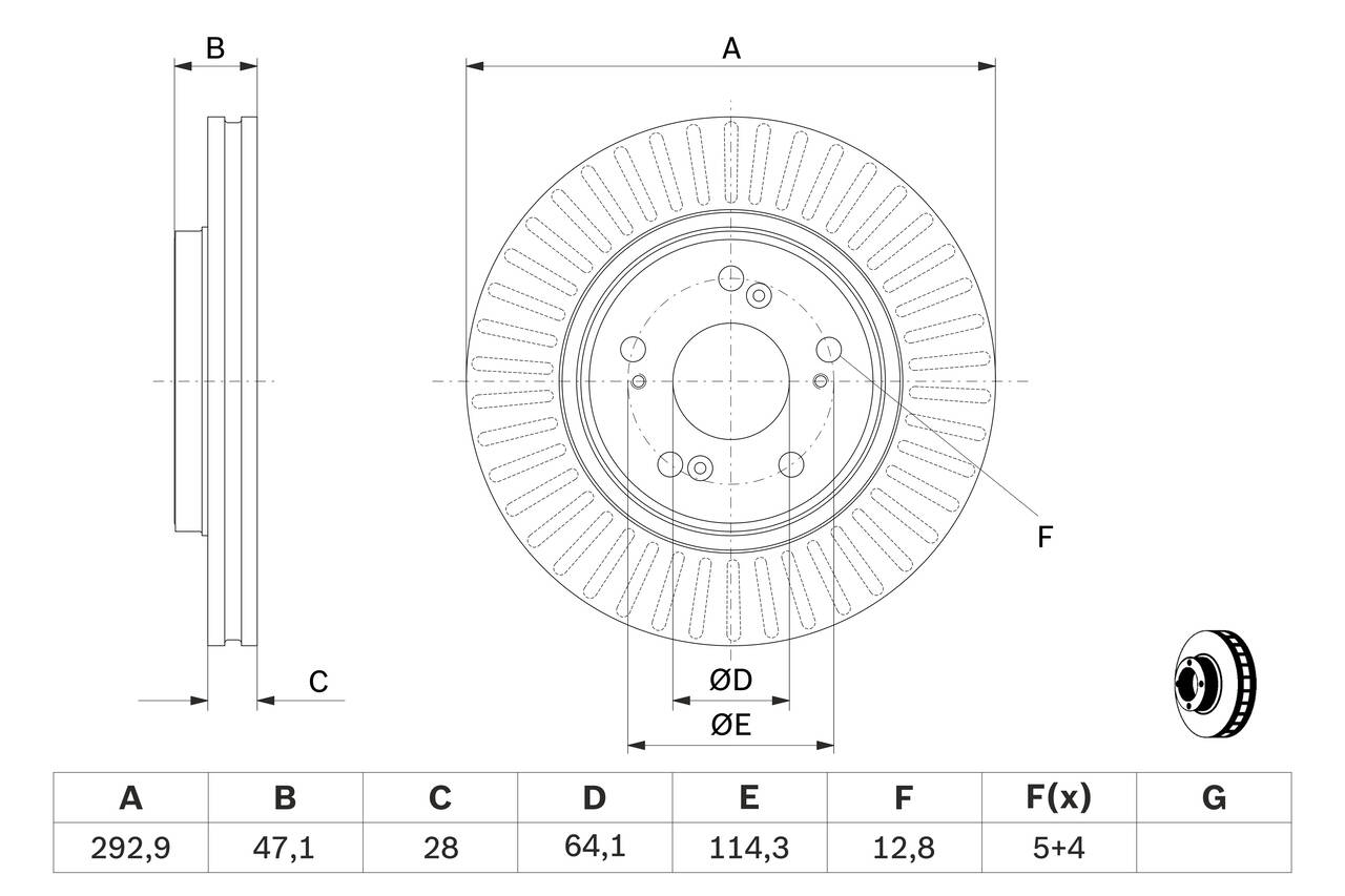 Brake disc (per unit)