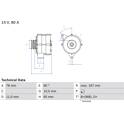 Dynamo / Alternator (Gereviseerd) BOSCH - 0 986 034 120