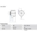 Dynamo / Alternator (Gereviseerd) BOSCH - 0 986 034 170
