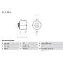 Dynamo / Alternator (Gereviseerd) BOSCH - 0 986 035 760