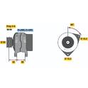 Dynamo / Alternator (Gereviseerd) BOSCH - 0 986 038 030