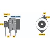 Dynamo / Alternator (Gereviseerd) BOSCH - 0 986 038 811