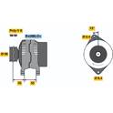 Dynamo / Alternator (Gereviseerd) BOSCH - 0 986 039 170