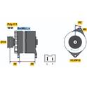 Dynamo / Alternator (Gereviseerd) BOSCH - 0 986 039 951