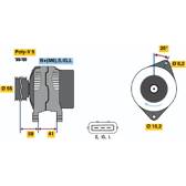 Dynamo / Alternator (Gereviseerd) BOSCH - 0 986 040 471