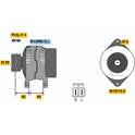Dynamo / Alternator (Gereviseerd) BOSCH - 0 986 040 491