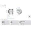 Dynamo / Alternator (Gereviseerd) BOSCH - 0 986 041 730