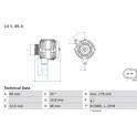 Dynamo / Alternator (Gereviseerd) BOSCH - 0 986 042 470