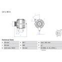 Dynamo / Alternator (Gereviseerd) BOSCH - 0 986 042 660