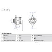 Dynamo / Alternator (Gereviseerd) BOSCH - 0 986 042 740