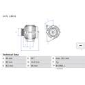Dynamo / Alternator (Gereviseerd) BOSCH - 0 986 042 840